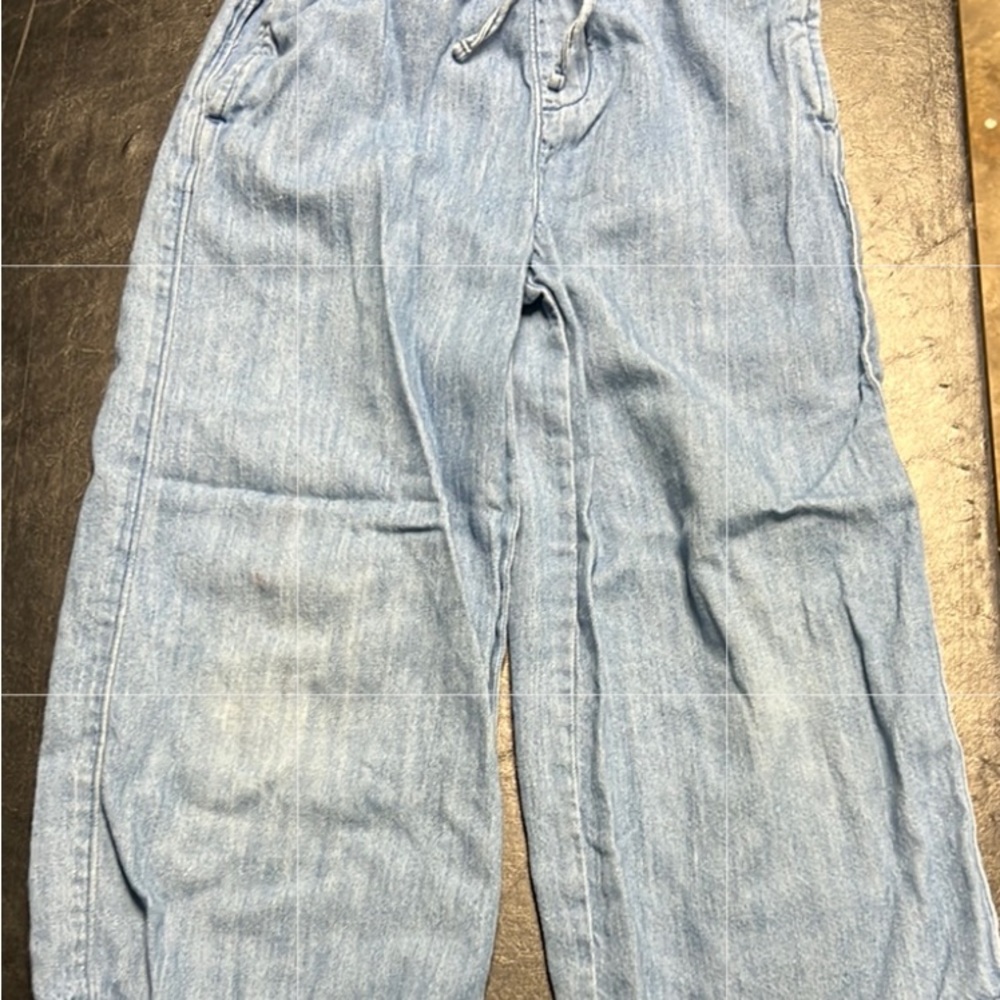 Old Navy Blue Relaxed Jeans with Drawstring Waist